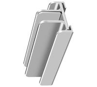 Denash Stand of the Vertical Laptop Computer Alluminio Organizzatore in Lega 3 Scanalati Ampia Supporto Regolabile per L'ufficio di Casa (SILVER)