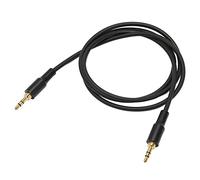 Denash Suono da 3,5 Mm Suoni Maschi a Maschio -aux Cavo Durevole in Nylon Stereo Cavo per Altoparlante Auto 3, Piede (BLACK)