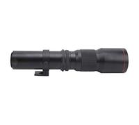 Denash Super Teleobjective 500 Mm F8 - F32 Focus T2 Mount Lens Manual per Fotografia, Lignaggio, Lente da Camera per Tiri a Lunga Distanza, Giochi Sportivi, 28,9 Once, 10m