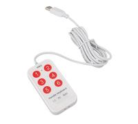 Denash Tastiera da 6 Tasti, Tastiera Macro Plug and Play con 5 Funzioni Comunemente Usate, Materiale ABS Robusto, Design Leggero e Compatto, per il OS X