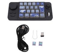 Denash Tastiera Programmabile Macro Meccanica a 19 Tasti con una Sola Mano con Manopola Joystick Retroilluminata RGB 8 modalità di Illuminazione per il Lavoro di Gioco