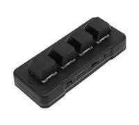 Denash Tastierino Piccolo Mini Tastierino Meccanico Macro Compatto 3 modalità Wireless 2.4G Bluetooth USB Cablato RGB Retroilluminato Programmabile con Interruttore Blu per
