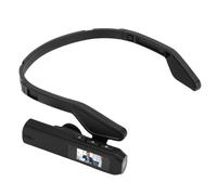 Denash Telecamera Montata Sulla Testa da 2,7K, Videocamera WiFi FPV con Schermo a Colori HD da 0,96 Pollici e Comando Vocale, per Passeggiate, Viaggi, Ciclismo, Incontri Sportivi