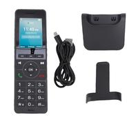 Denash Telefono 4G Volte con Schermo a Colori da 2,4 Pollici, Prova D'acqua, Prove di Polvere e Goccia Resistono Fino a 2,5 Metri per DECT VoIP, Telefono Cordless, Telefono di Casa