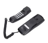 Denash Telefono della Casa Delgado del Muro Multifunzione per L'ultimo Numero di Hotel per Ufficio per il Soggiorno della Camera da Letto del Soggiorno Addominale Resistente (BLACK)