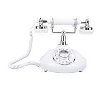 Denash Telefono Rotante Vintage, Telefono Fisso con Scrivania con Filo con Recitazione Recitazione Regolabile per L'arredamento Del'ufficio per la Casa