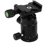 Denash Testa a Sfera Regolabile a Rotazione a 360 ° per le Riprese Panoramiche della Fotocamera, Alta compatibilità con Treppiede a Vite da 1/4 Pollici, Lega in Metallo Pieno,