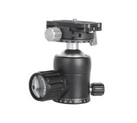 Denash Testa per Treppiede Panoramica con Smorzamento Regolabile, Testa a Sfera Rotante a 360 Gradi con Piastra a Sgancio Rapido, capacità di Carico di 8 Kg, per Fotografia (35mm)