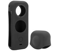 Denash Un Piccolo Ammortizzatore per Telecamera Panorama X2 e Alloggiamento di Protezione in Silicone Resistente a Scratch con Copertura per Lenti per Semplice Scarico del Calore (BLACK)