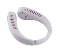 Denash Ventilatore da Collo USB, Ventilatore Portatile Senza Lama Ricaricabile, da Collo a 3 velocità a Bassa rumorosità e Lunga Durata della Batteria per Acquisti da Viaggio all'aperto (Bianco