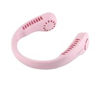 Denash Ventilatore da Collo USB, Ventilatore Portatile Senza Lama Ricaricabile, da Collo a 3 velocità a Bassa rumorosità e Lunga Durata della Batteria per Acquisti da Viaggio all'aperto (PINK)