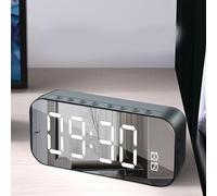 Denash Vicino Altoparlante Durevole Al Volume di Grandi Dimensioni per Uso Interno con Connessione per Viaggi in Plastica Domestica (BLACK)