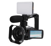 Denash Videocamera 8K, Videocamera HD 64MP con Zoom Digitale 18X Touch Screen da 3 Pollici WiFi Stabilizzazione a 6 Assi Telecomando Scheda di Memoria da 32 GB, per Vlogging YouTu