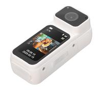 Denash Videocamera Portatile POV, Videocamera con Azione del Pollice da 2,7K Indossabile con Cordino Magnetico, Rotazione di 180 Gradi, WiFi, Tipo C, per Lavoro, Viaggi, Passeggiata con (WHITE)