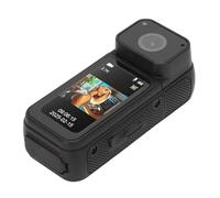 Denash Videocamera Portatile POV, Videocamera con Azione del Pollice da 2,7K Indossabile con Cordino Magnetico, Rotazione di 180 Gradi, WiFi, Tipo C, per Lavoro, Viaggi, Passeggiata con (BLACK)