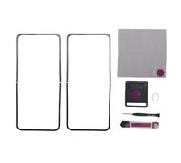 Denash Z Flip 3 5G F711 Femella di Cornice di Sostituzione, 2 Set di Cornice con Cornice Centrale con ABS per Il Pannello di Visualizzazione del Telefono, Parte di Riparazione