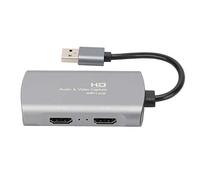 Denash Z31 1080p Scheda di Acquisizione Video da HDMIF a HDMIF+ USB2.0/m per Un'immagine Regolare Senza Ritardo, Scheda di Acquisizione Video Portatile, Compatibile con WindowsLinuxMacos per lo