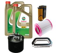 DENCKERMANN Controllo Set 10L CASTROL EDGE 5W-30 C3 Per Audi A8 3.0 TDI