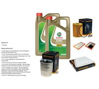 DENCKERMANN Controllo Set 10L CASTROL EDGE 5W-30 C3 Per Mercedes-Benz