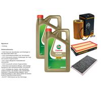 DENCKERMANN Controllo set 10L CASTROL EDGE 5W-30 C3 per Mercedes-Benz Viano