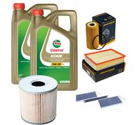 DENCKERMANN Controllo Set 10L CASTROL EDGE 5W-30 C3 Per Opel Movano B Kasten