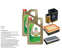 Denckermann Controllo Set 10L castrol edge 5W-30 C3 per . Opel Vectra