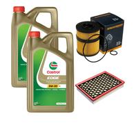 DENCKERMANN Controllo Set 10L CASTROL EDGE 5W-30 C3 Per Opel Vectra C