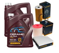 DENCKERMANN Controllo Set 10L MANNOL Ceramic 5W-40 Per Audi A6 Avant S6