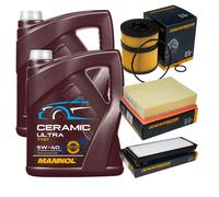 DENCKERMANN Controllo Set 10L MANNOL Ceramic 5W-40 Per Renault Espace IV 3.0