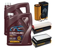 Denckermann Controllo Set 10L mannol Ceramica 5W-40 per BMW 5er Touring 525d