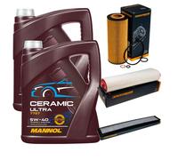 Denckermann Controllo Set 10L mannol Ceramica 5W-40 per BMW X3 3.0d 3er