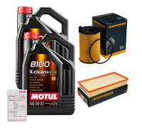 DENCKERMANN Controllo Set 10L MOTUL 8100 X-CLEAN 0W-30 Per Porsche Cayenne