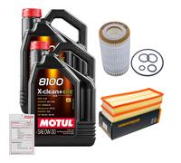 Denckermann Controllo Set 10L Motul 8100 x-Pulire 0W-30 per Di