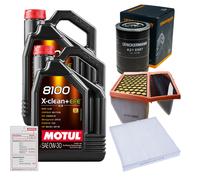 Denckermann Controllo Set 10L Motul 8100 x-Pulire 0W-30 per Iveco Quotidiano