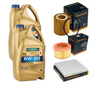 DENCKERMANN Controllo Set 10L RAVENOL 5W-30 per Ford Ranger 3.2 TDCi 4x4 2.2