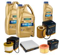 DENCKERMANN Controllo Set 11 L RAVENOL 5W-30 per Ford Ranger 3.2 TDCi 4x4 2.2