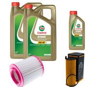 DENCKERMANN Controllo Set 11L CASTROL EDGE 5W-30 C3 Per Audi A8 3.0 TDI