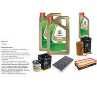 DENCKERMANN Controllo set 11L CASTROL EDGE 5W-30 C3 per Mercedes-Benz Viano
