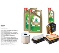 Denckermann Controllo Set 11L castrol edge 5W-30 C3 per Opel Movano B