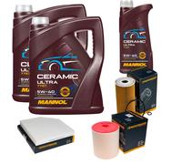 DENCKERMANN Controllo Set 11L MANNOL Ceramic 5W-40 Per Audi A6 Avant S6