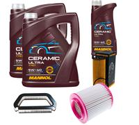 DENCKERMANN Controllo Set 11L MANNOL Ceramic 5W-40 Per Audi A8 3.0 TDI