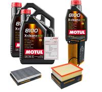 DENCKERMANN Controllo Set 11L MOTUL 8100 X-CLEAN 0W-30 Per Audi A4 Avant 2.7