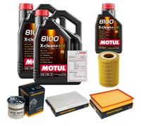 DENCKERMANN Controllo Set 11L MOTUL 8100 X-CLEAN 0W-30 Per Mercedes-Benz