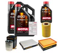 DENCKERMANN Controllo Set 11L MOTUL 8100 X-CLEAN 0W-30 Per Mercedes-Benz
