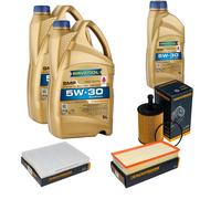 DENCKERMANN Controllo Set 11L RAVENOL SMP 5W-30 per VW Touareg 2.5 R5 TDI