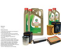 Denckermann Controllo Set 12L castrol edge 5W-30 C3 per Jeep Grand