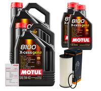 DENCKERMANN Controllo Set 12L MOTUL 8100 X-CESS 5W-40 Per Mercedes-Benz