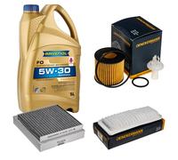 DENCKERMANN Controllo Set 5 L RAVENOL FO 5W-30 per Daihatsu Sirion 1.3