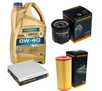 DENCKERMANN Controllo Set 5 L RAVENOL SSL 0W-40 per Audi A2 1.4 1.6 FSI