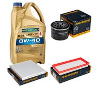 DENCKERMANN Controllo Set 5 L RAVENOL SSL 0W-40 per Smart Fortwo Cabrio 1.0
